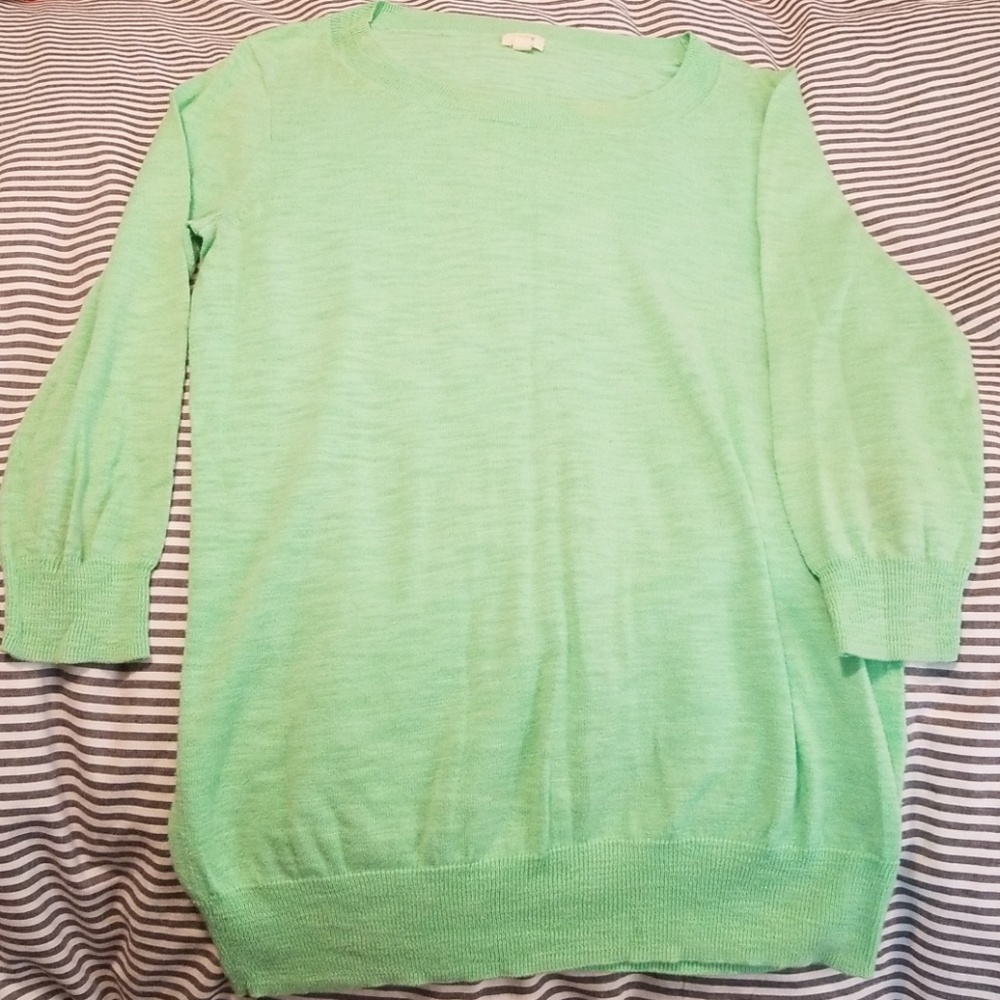 J.Crew Slub cotton Teddie sweater